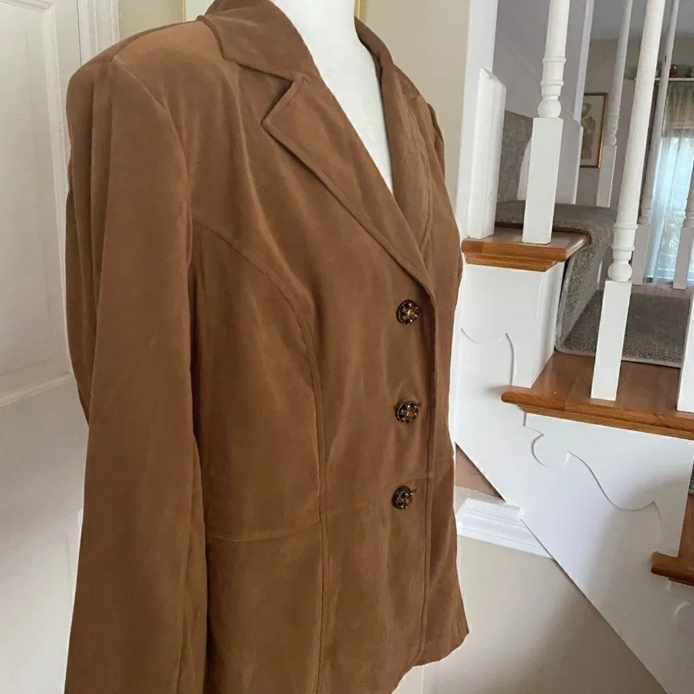 VTG Notations Women’s Brown Blazer SZ L